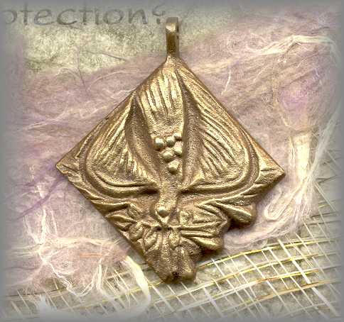 chaplet medal with branch of peach