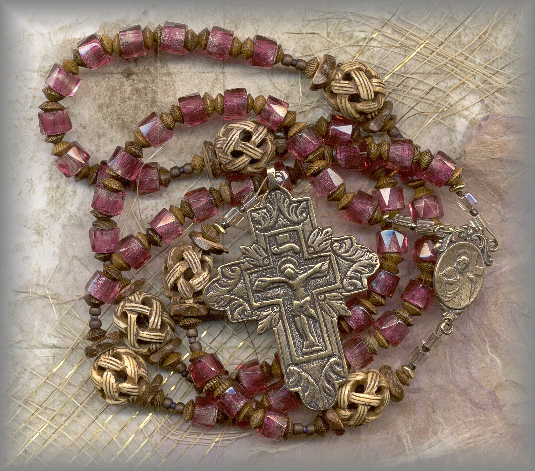 ROSARY: Close up of Russian crucifix
