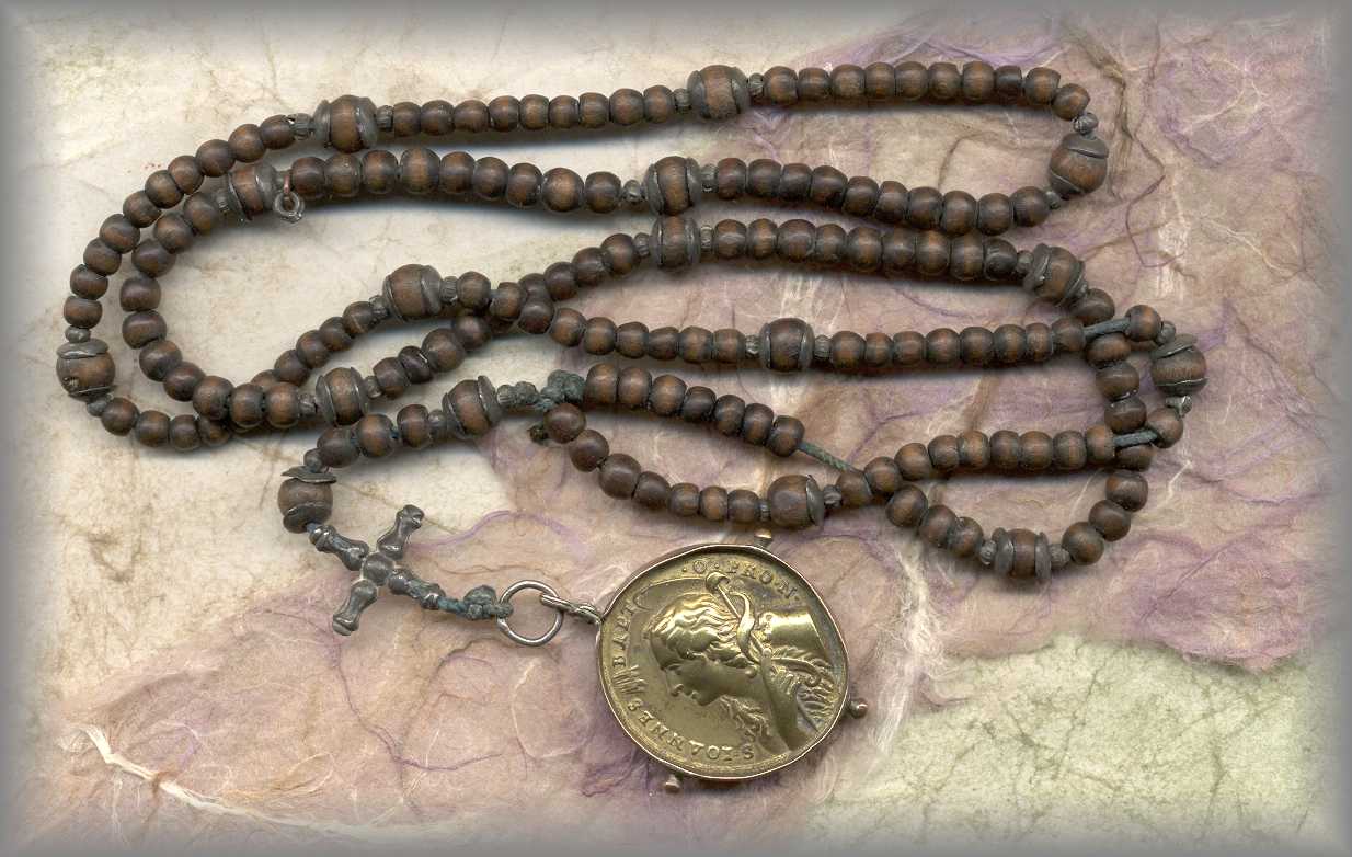 ANTIQUE ROSARY: 1720