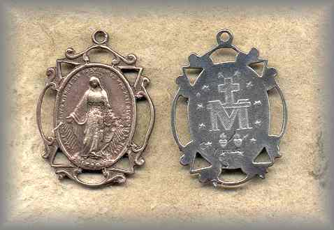 MIRACULOUS MEDAL: Vintage (late 19c)