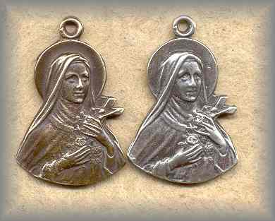 St Therese' Profile Medal