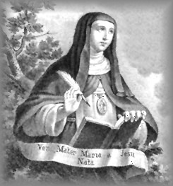 SOR MARIA wearing Immaculate Conception Medallion