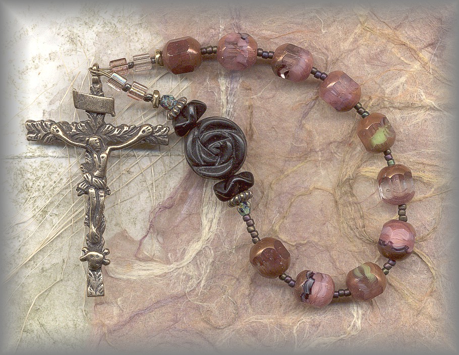 CRUCIFIX: Hand cast from Antique Russian piece - carries symbols of crucifixion