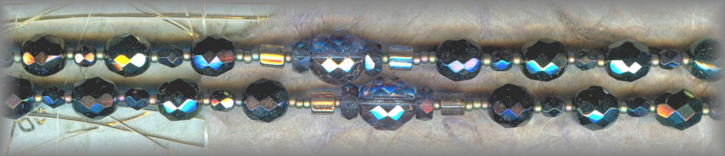 Deep rich faceted colors - greens, magentas, purples