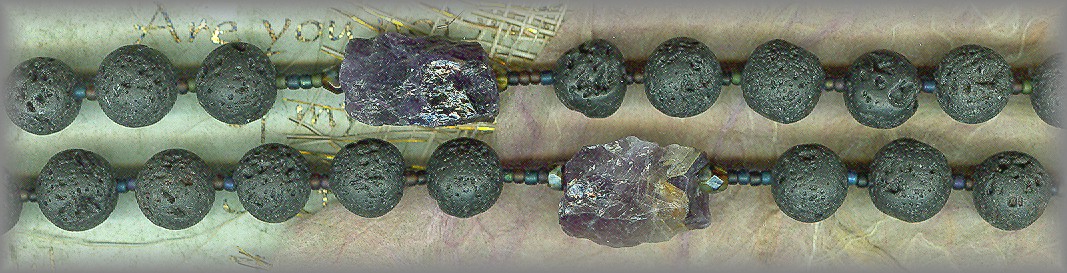 ROSARY: RWSP.21141 - (Words of Peter IX') - Amethyst chunks