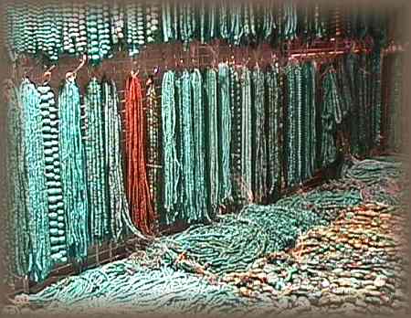 Turquoise and coral sold by Black Hair Inc ...