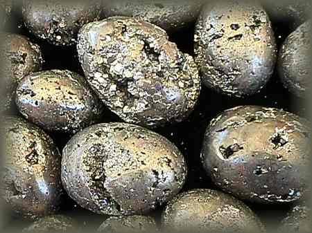 2 - 3 inch Pyrite eggs and balls from Peru sparkle in the sun ...