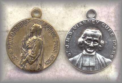 St Philomena/St John Vianney Medal